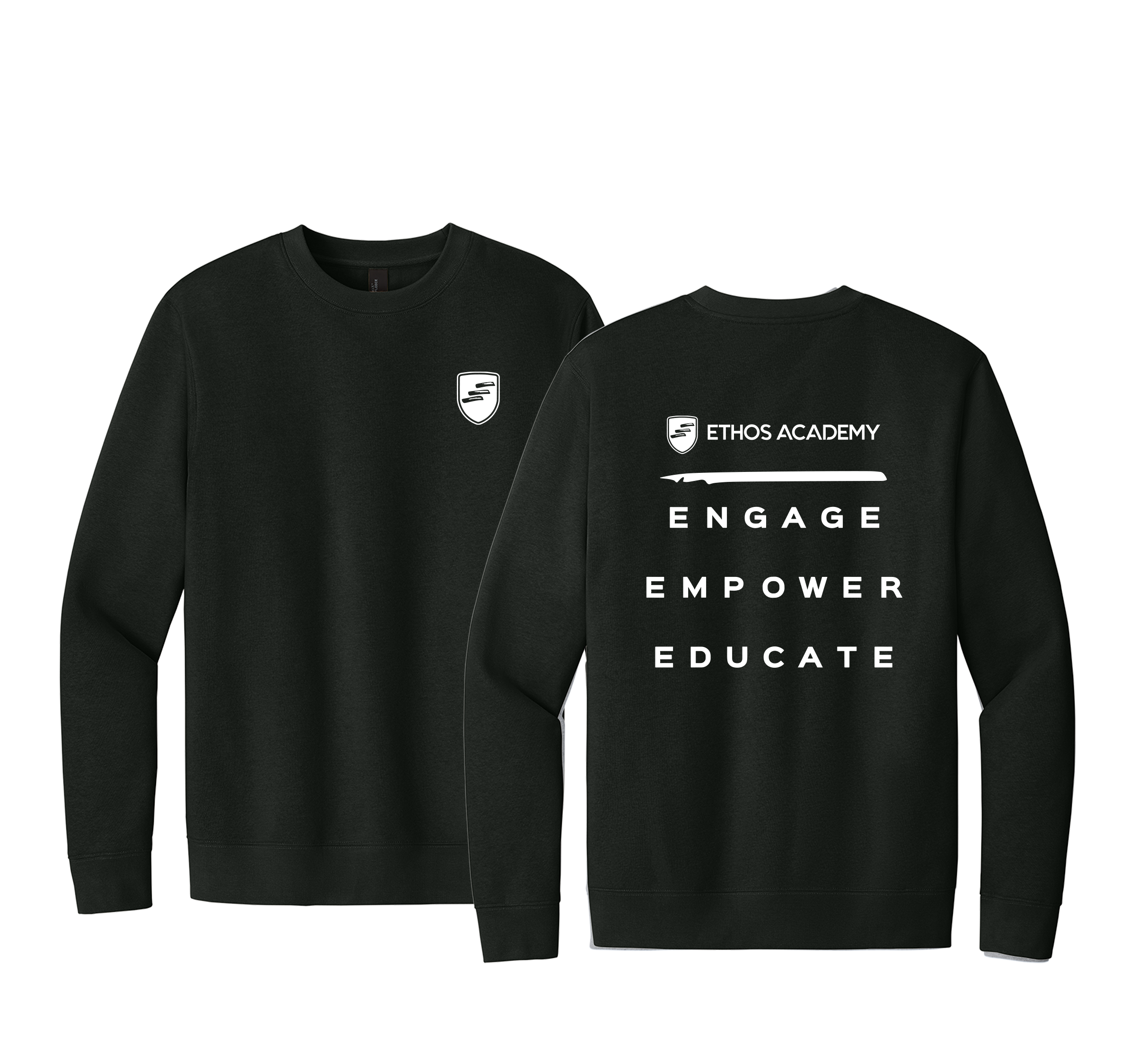 “Engage · Empower · Educate" Spirit Crew Neck