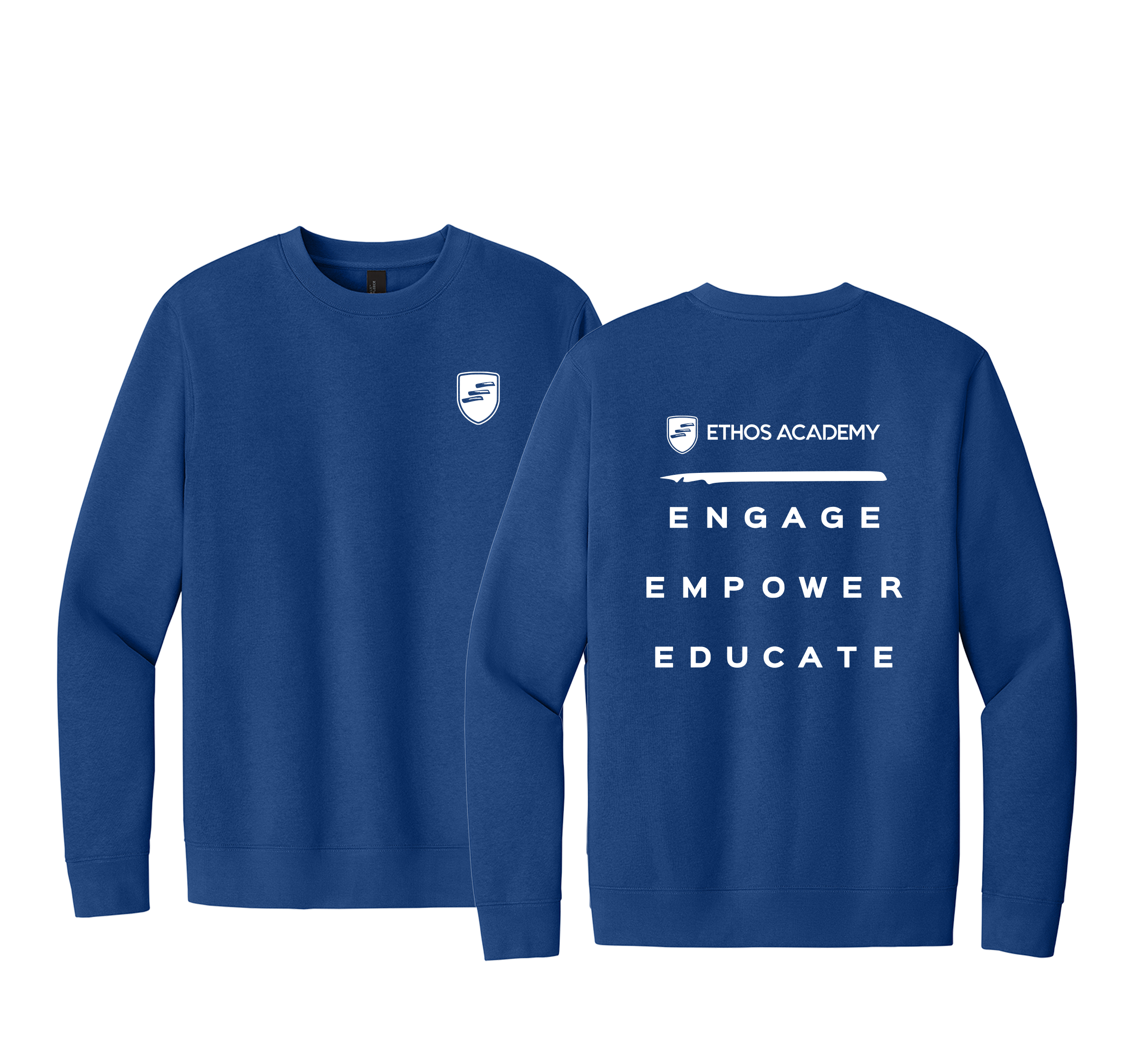 “Engage · Empower · Educate" Spirit Crew Neck