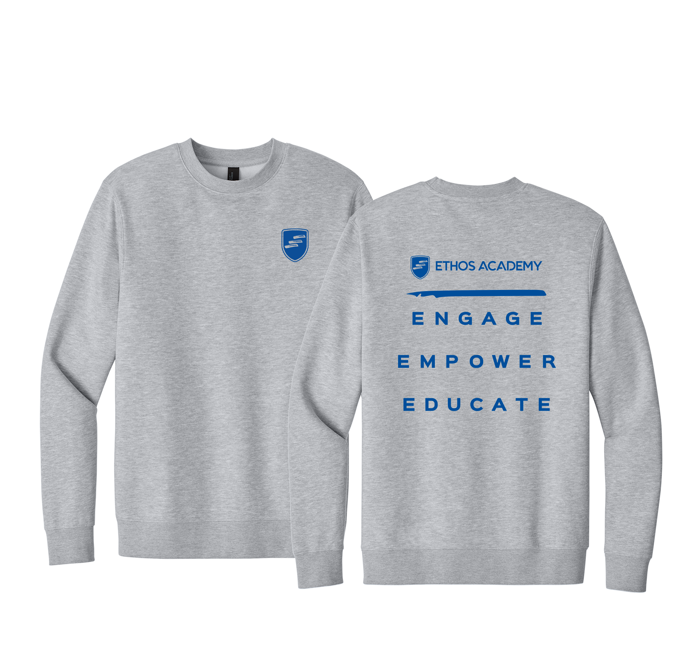“Engage · Empower · Educate" Spirit Crew Neck
